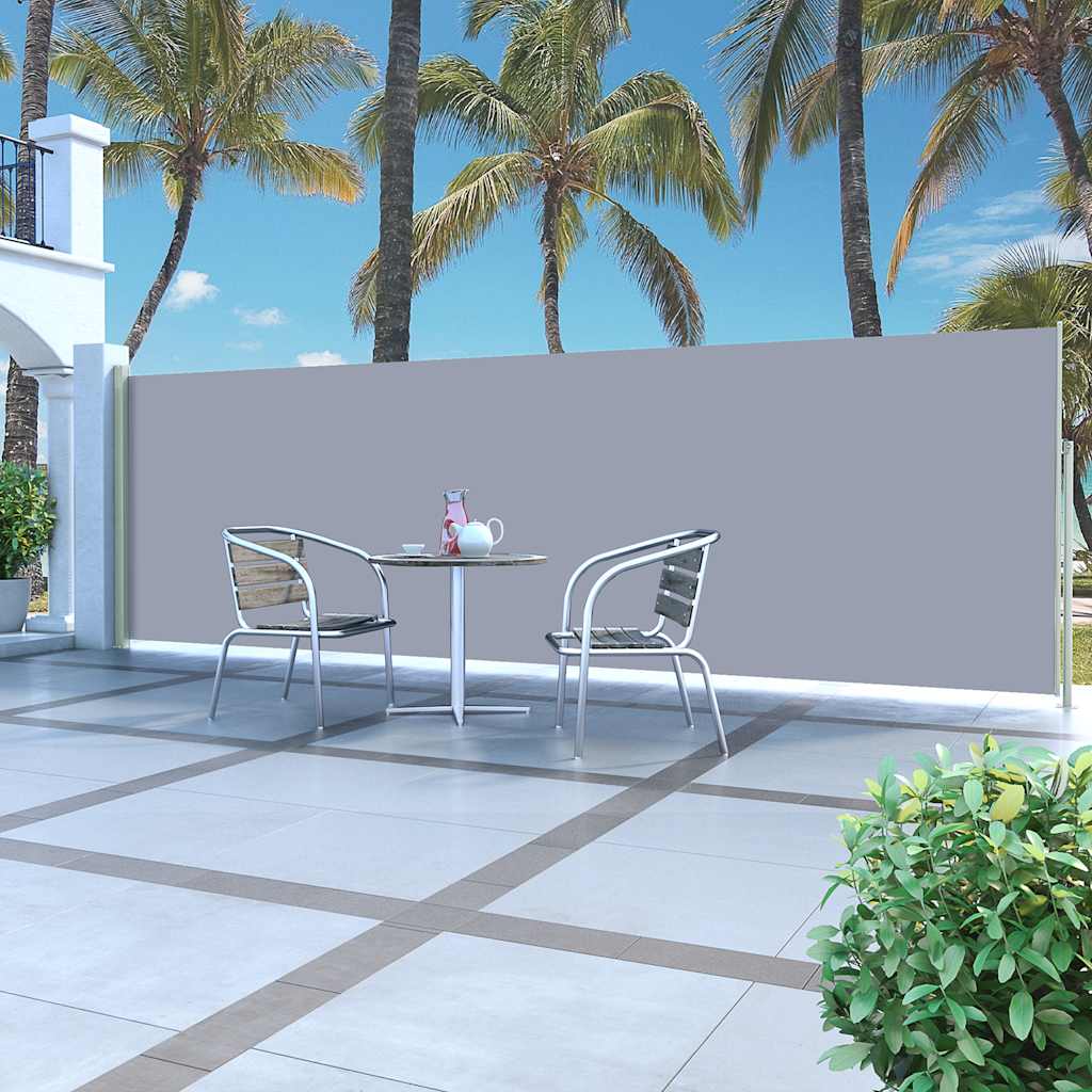 Vetonek Toldo lateral retráctil 160x500 cm gris