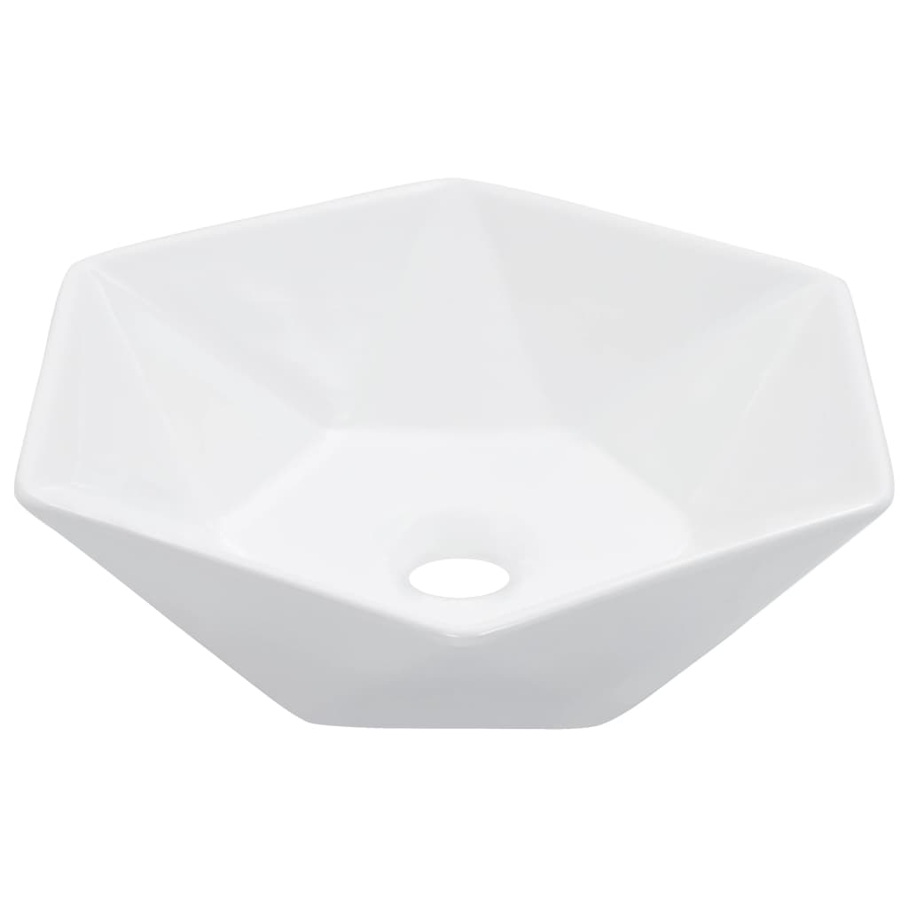 Vetonek Lavabo 41x36,5x12 cm cerámica blanco