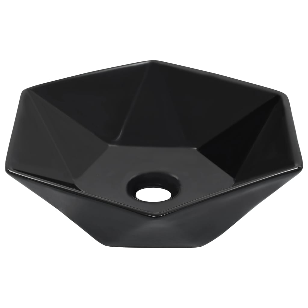 Vetonek Lavabo 41x36,5x12 cm cerámica negro