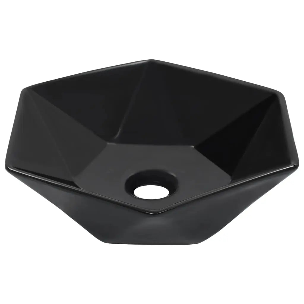 Lavabo 41x36,5x12 cm cerámica negro