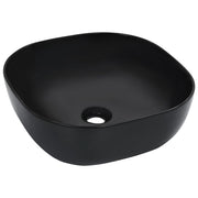 Lavabo 42,5x42,5x14,5 cm cerámica negro v9960 Vetonek