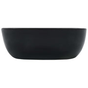 Lavabo 42,5x42,5x14,5 cm cerámica negro - Vetonek