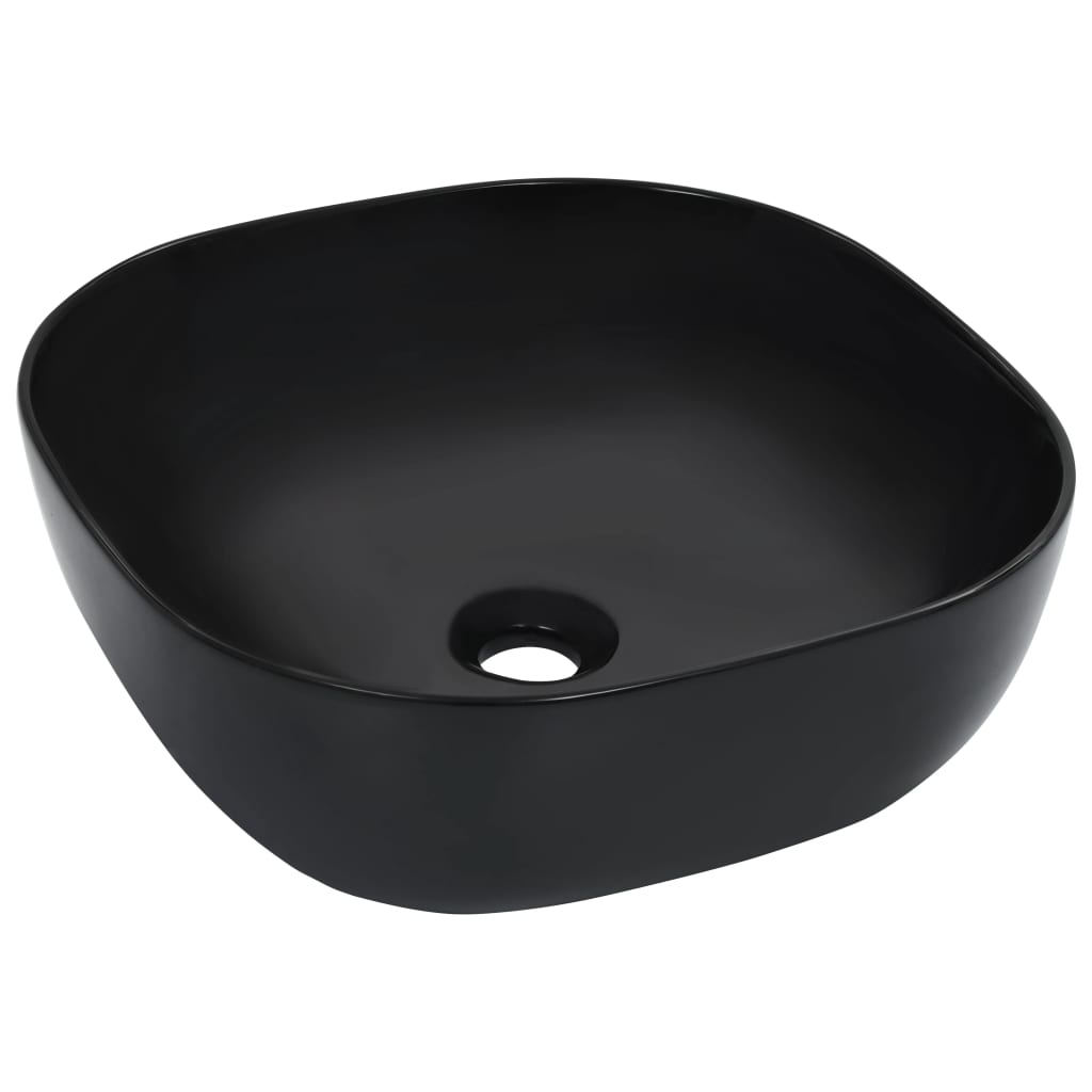 Vetonek Lavabo 42,5x42,5x14,5 cm cerámica negro