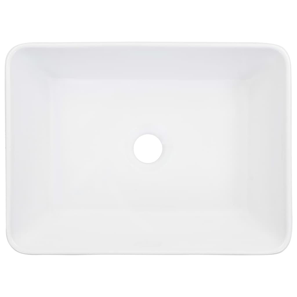 Lavabo 40x30x13 cm cerámica blanco - Vetonek