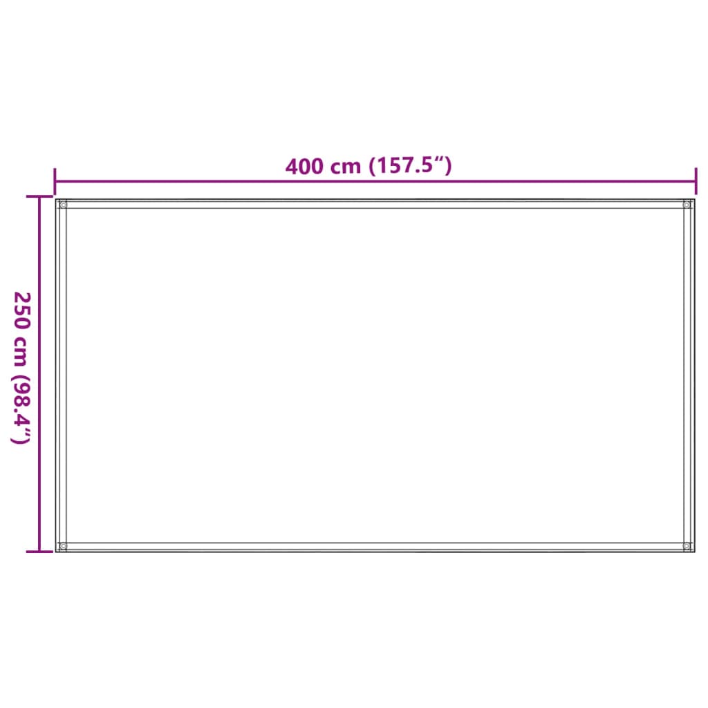 Green HDPE Company Store Catifa 250x400 cm