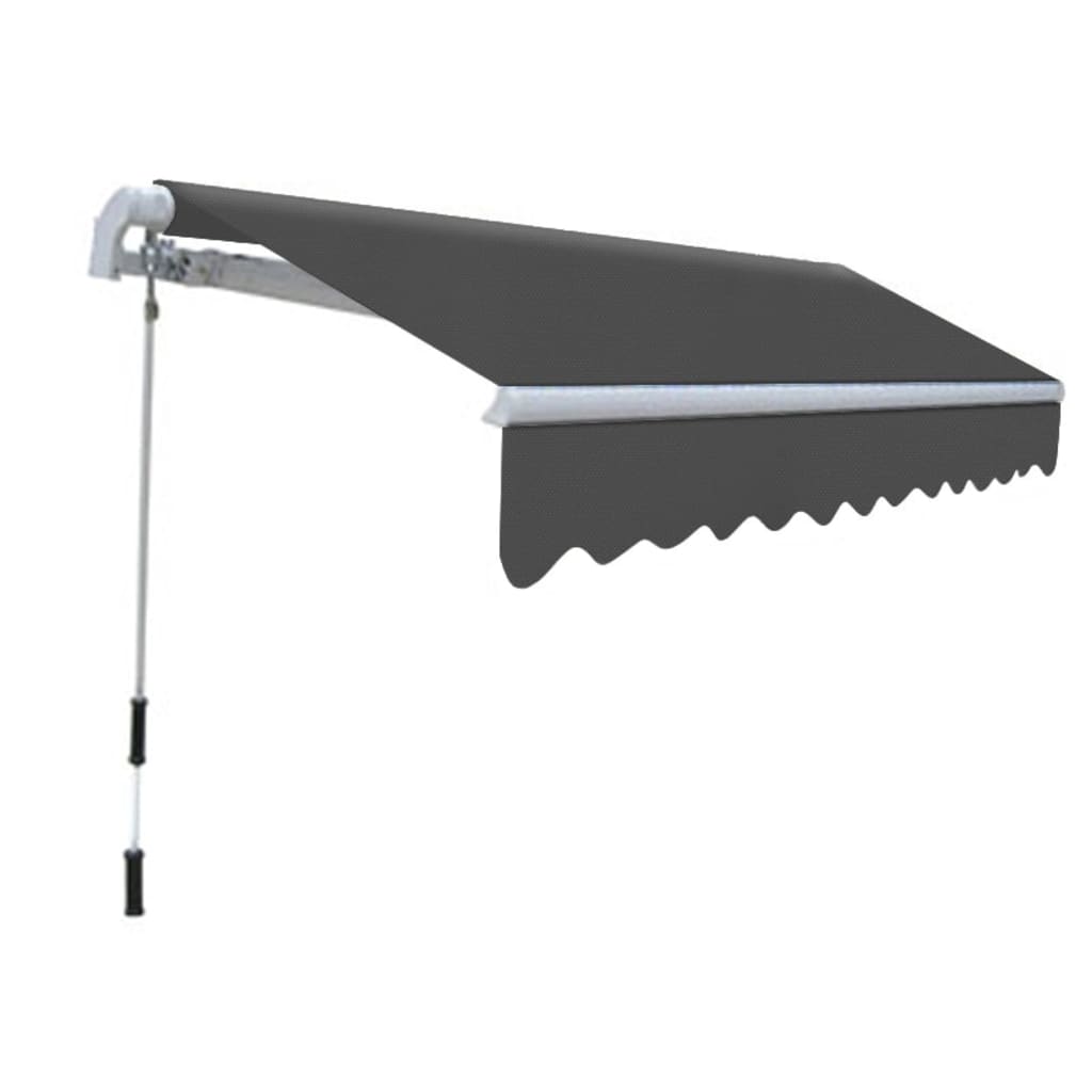 Toldo plegable de operación manual 300 cm antracita vidaXL