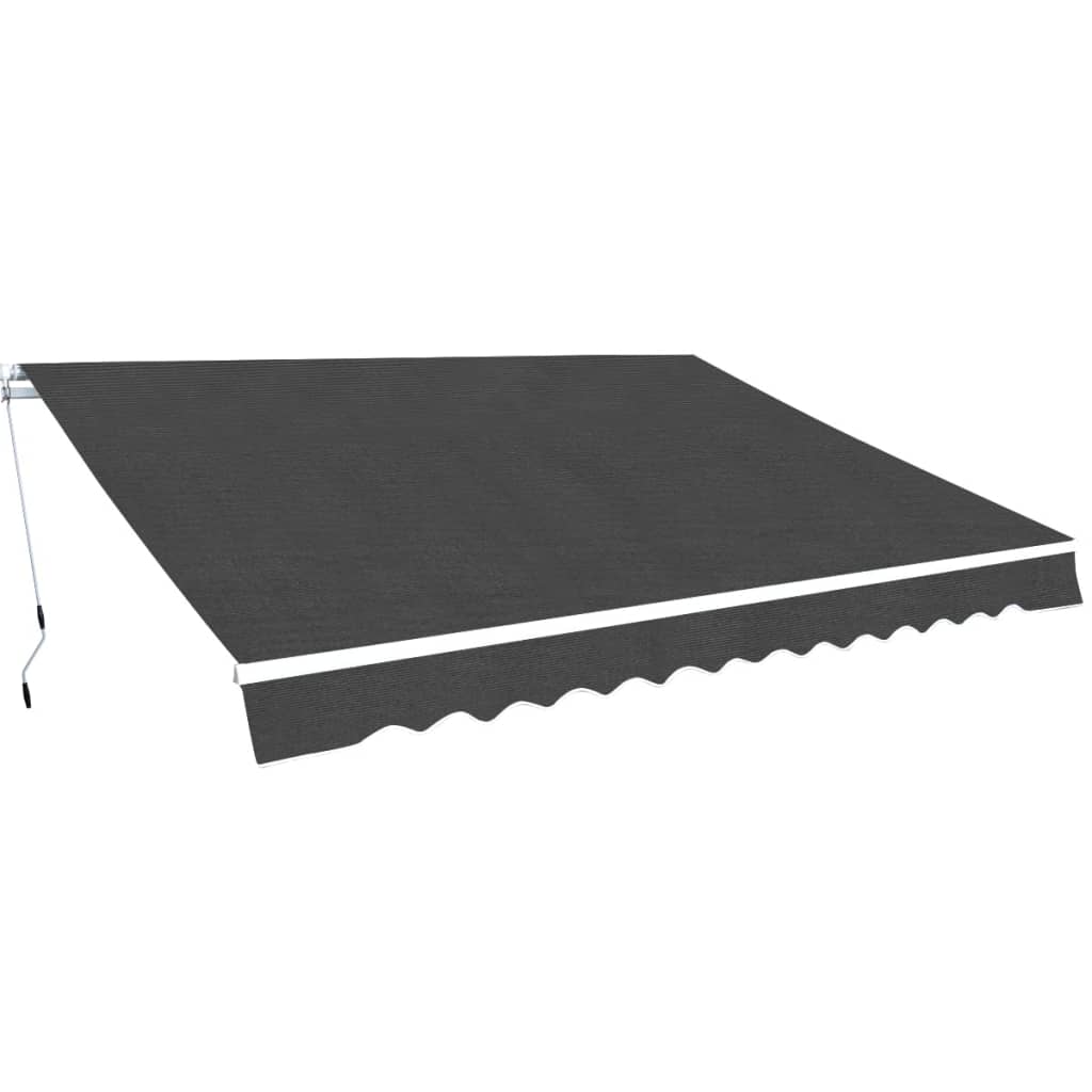 Toldo plegable de operación manual 350 cm antracita vidaXL