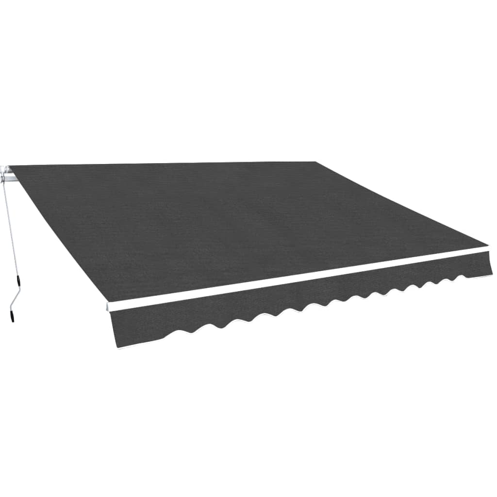 Toldo plegable de operación manual 450 cm antracita vidaXL