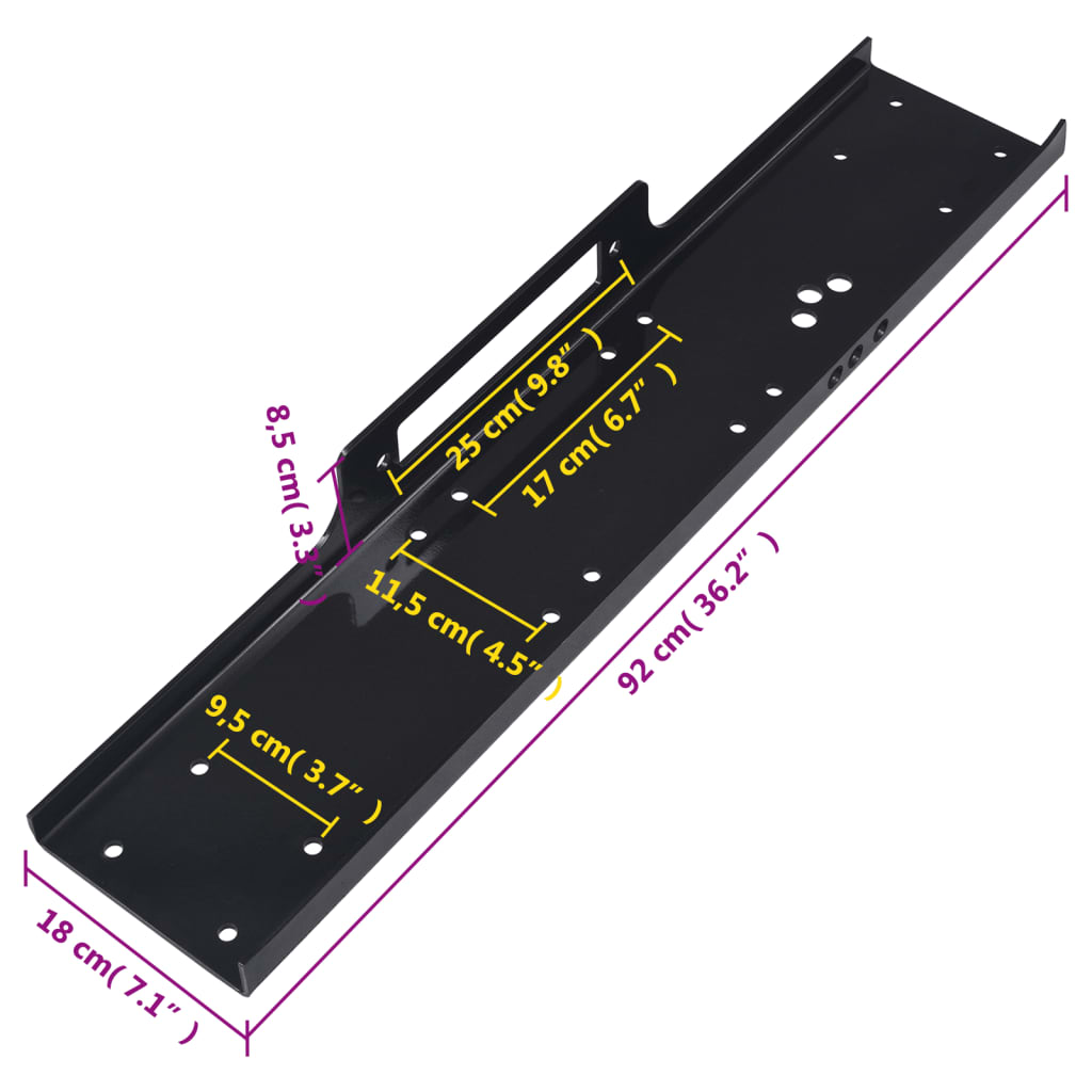 Placa de montaje universal 12000 libras - Vetonek