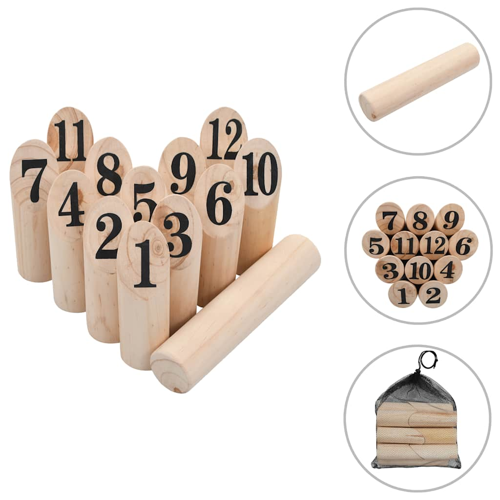 Vetonek Juego de números Kubb madera