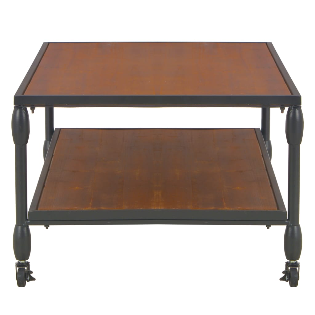 Table centrale avec sapin de plateau en bois massif 120x60x40 cm