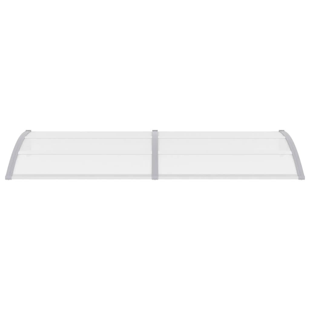 Marquesina para puerta PC gris 240x100 cm vidaXL