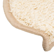 Tapis de marche d'escalier 15 pcs crème 65x21x4 cm V8504 Vetonek