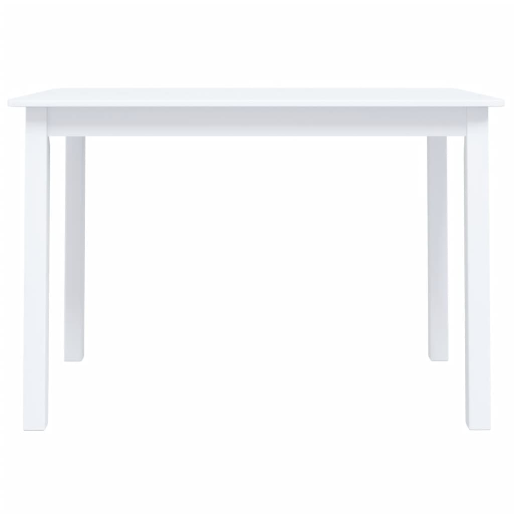 WOOD WOODEN TABLE OF WHITE RUBBER 114X71X75 CM