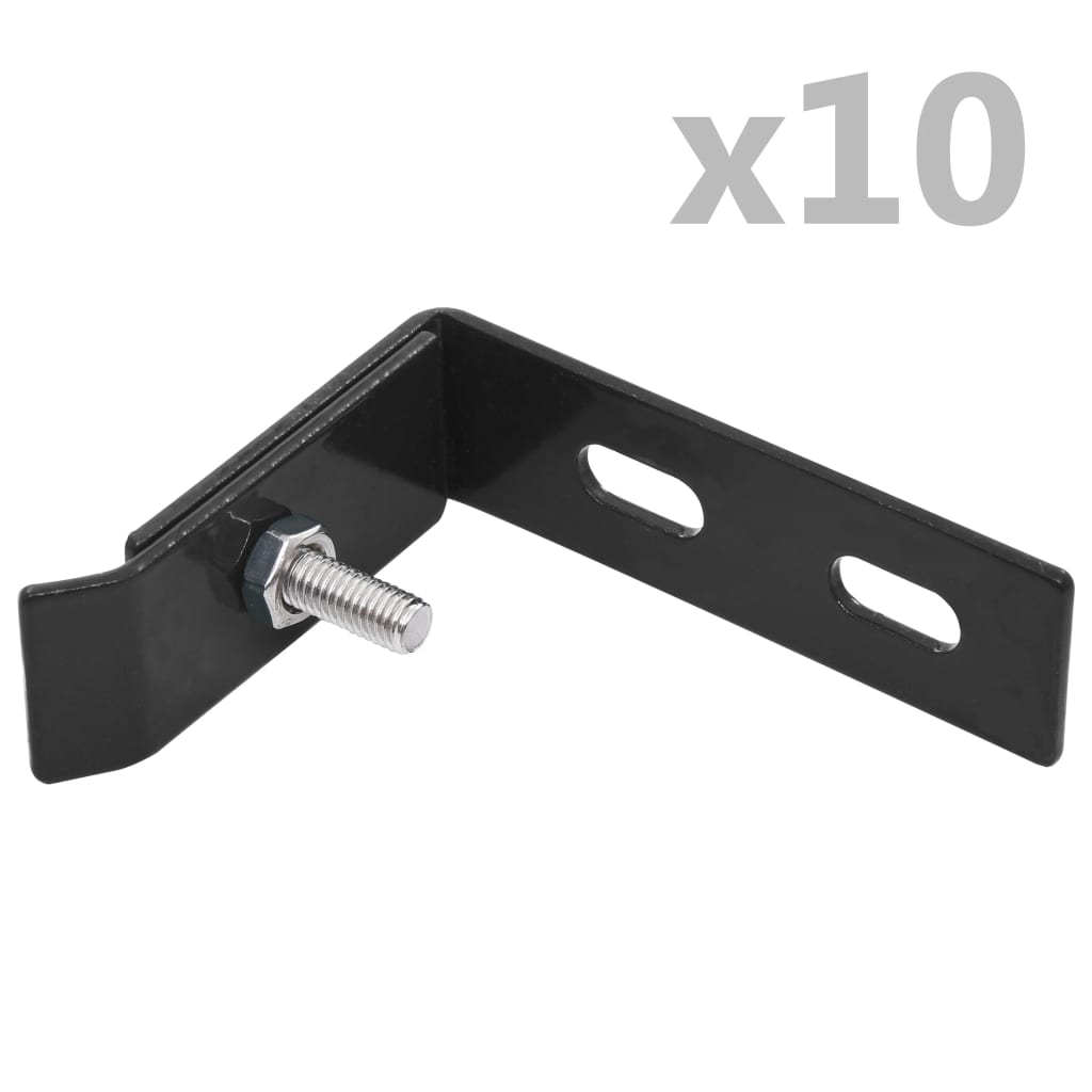 Conector de esquina para pared 10 sets gris antracita