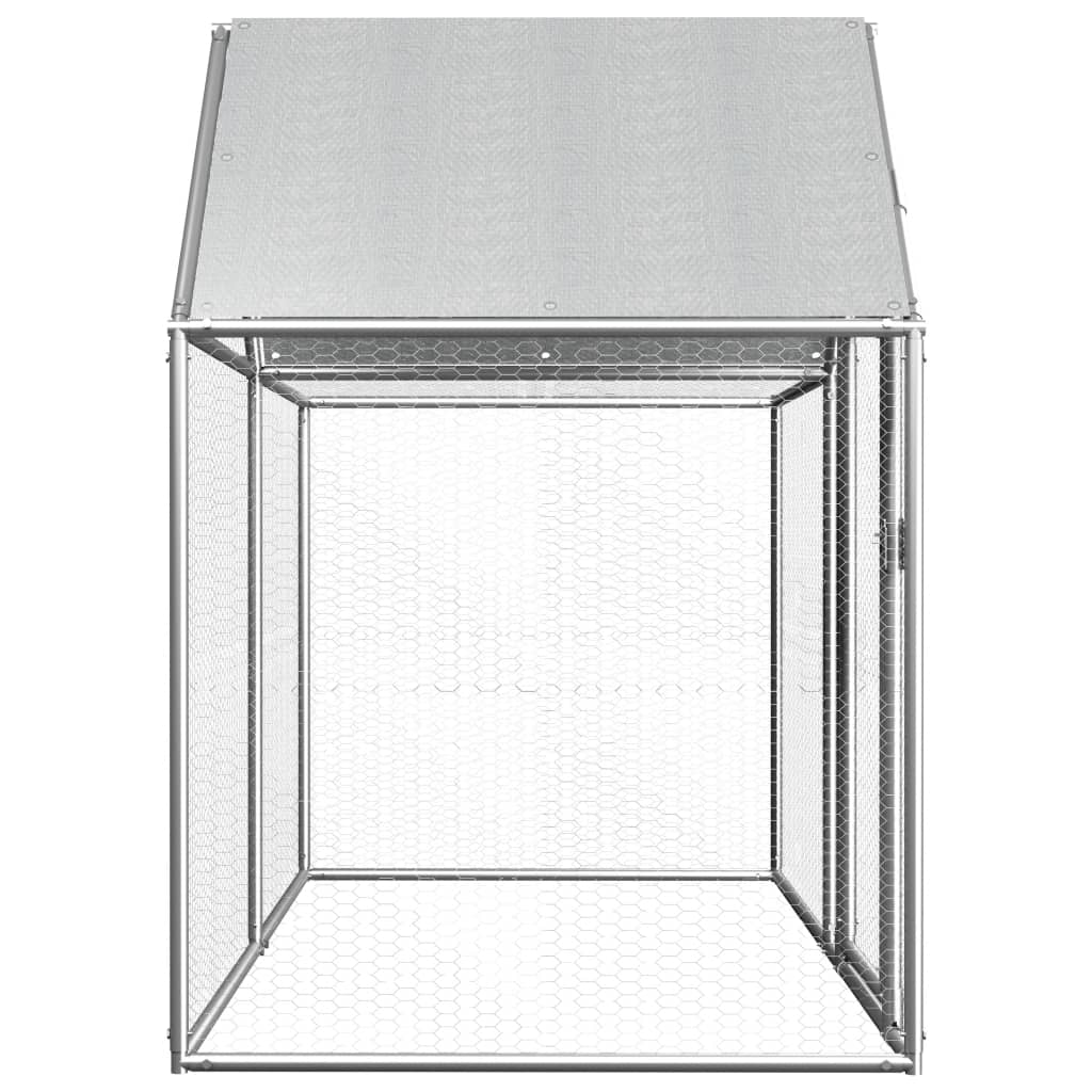 Gallinero acero galvanizado 2x1x1,5 m vidaXL