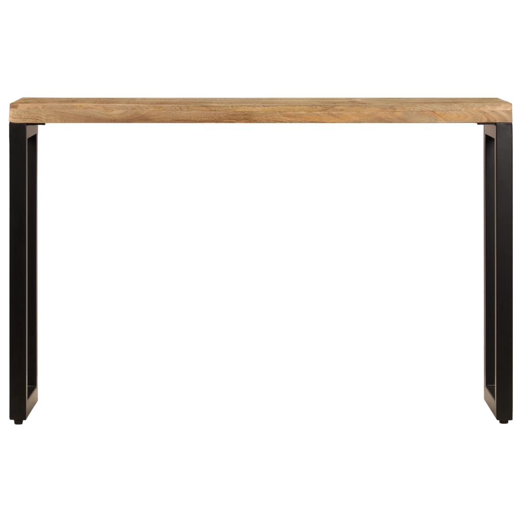 Mass and steel wood and steel wood table 120x35x76 cm