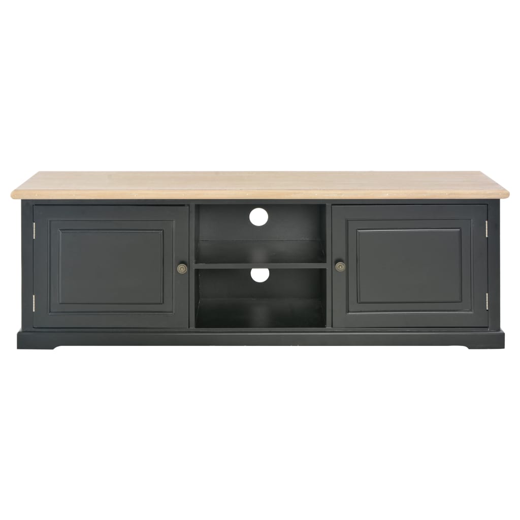 Black wooden wood furniture 120x30x40 cm