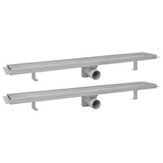 Vetonek Desagüe lineal de ducha 2 piezas 830x140 mm acero inoxidable