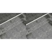 Desagüe lineal de ducha 2 piezas 1030x140 mm acero inoxidable v7319 Vetonek