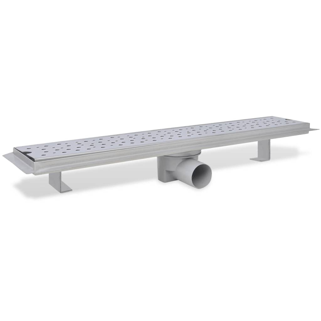 Desagüe ducha lineal 2 pzs burbuja 630x140 mm acero inoxidable - Vetonek