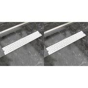 Desagüe ducha lineal 2 pzs burbuja 630x140 mm acero inoxidable v7456 Vetonek