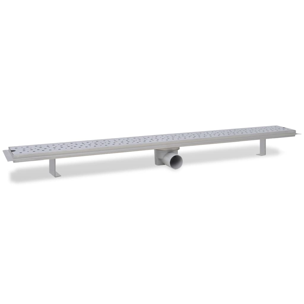 Desagüe ducha lineal 2 pzs burbuja 1030x140 mm acero inoxidable v7494 - Vetonek