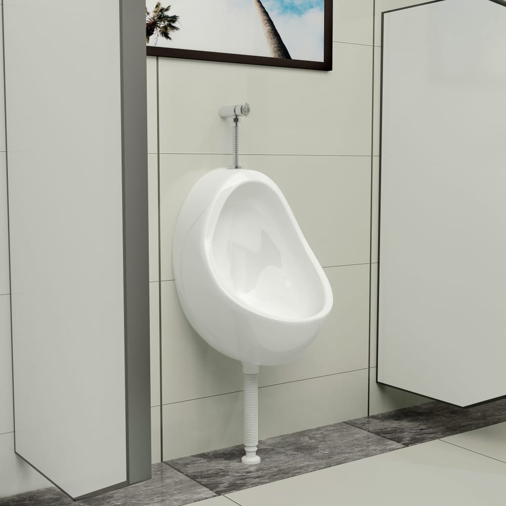 Vetonek Urinario de pared con válvula de descarga cerámica blanco