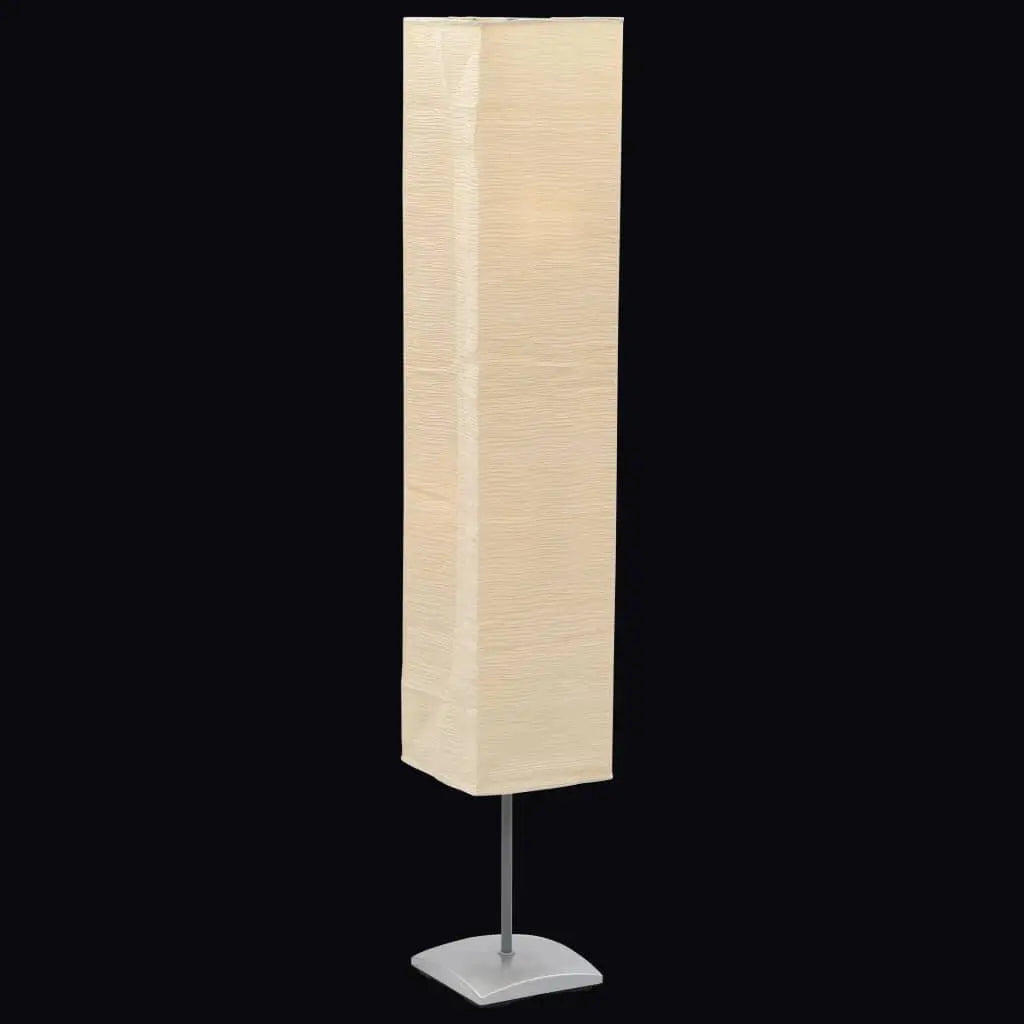 Vetonek Lámpara de pie con soporte de acero 135 cm beige