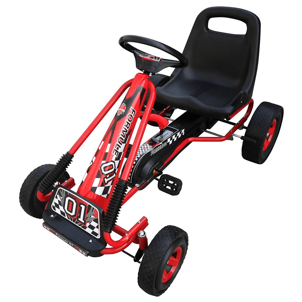 Vetonek Kart para niños con pedales rojo