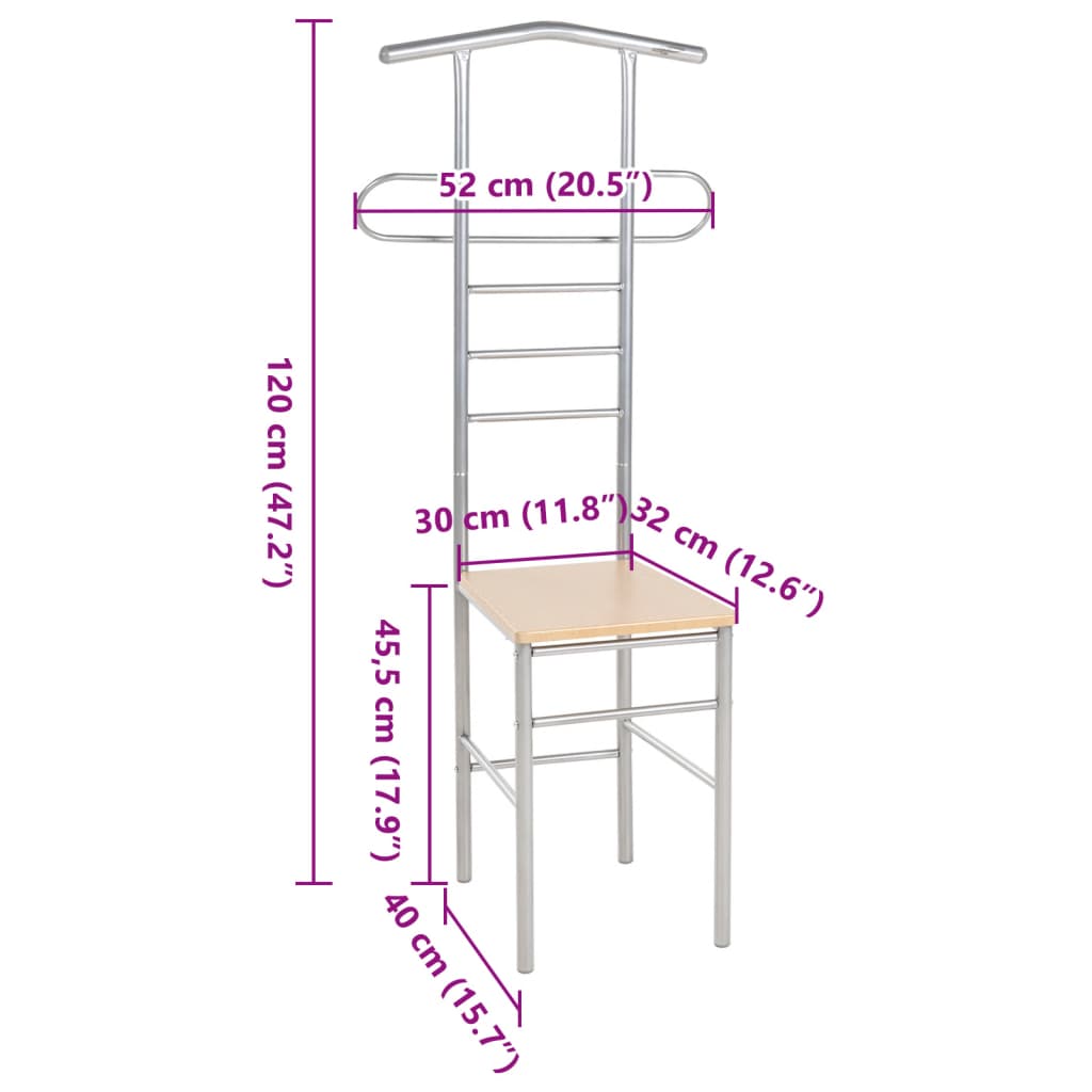 Metal night gallant chairs 2 units