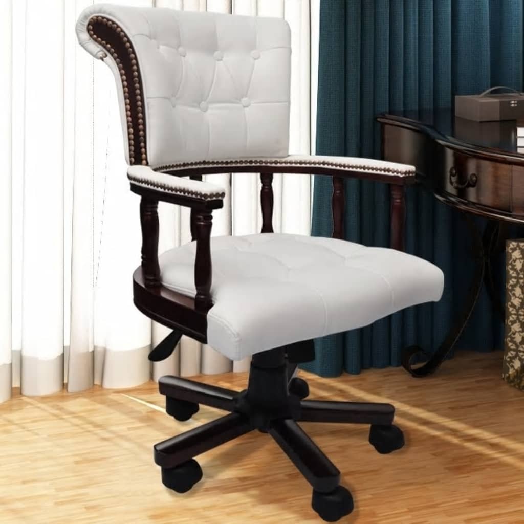 Vetonek Silla de oficina giratoria blanca