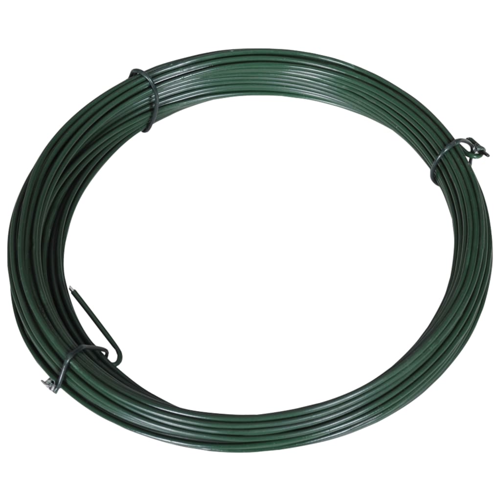 Vetonek Alambre para atar vallas 25 m 1,4/2 mm acero verde