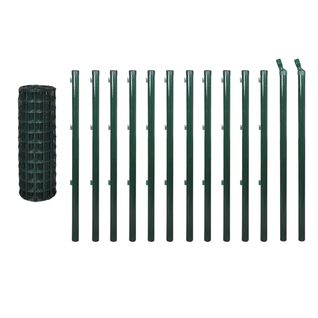 Euro Valla Set Steel Green 25x0,8 m