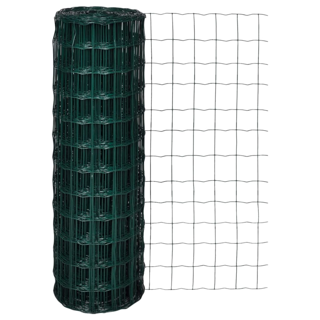 Vetonek Set de euro valla acero verde 10x1,2 m