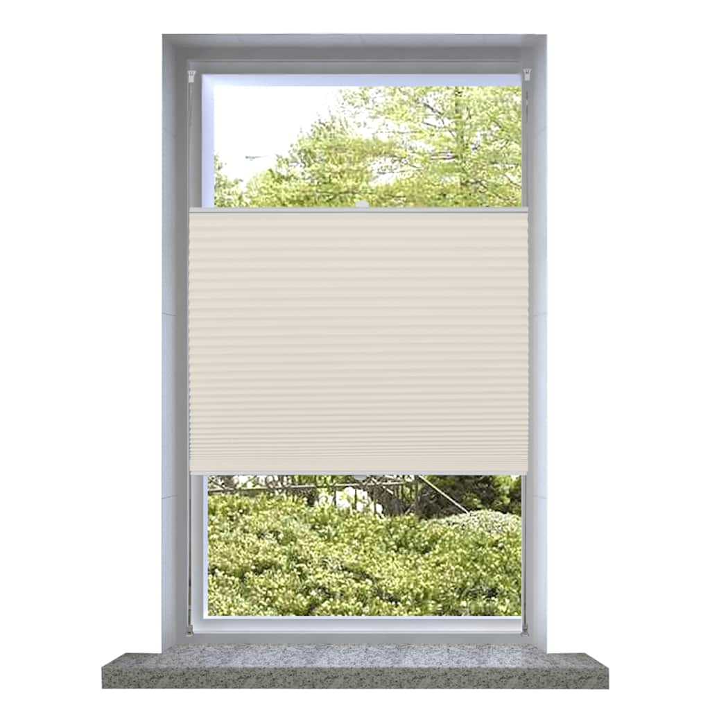 Plisé Para Ventana Persiana 50X100cm Crema