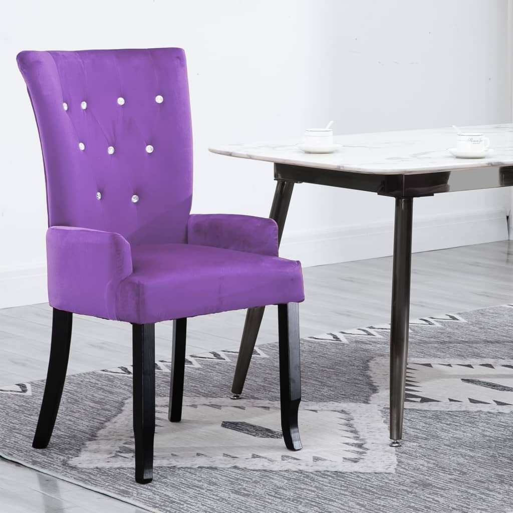 Vetonek Sillón de terciopelo morado