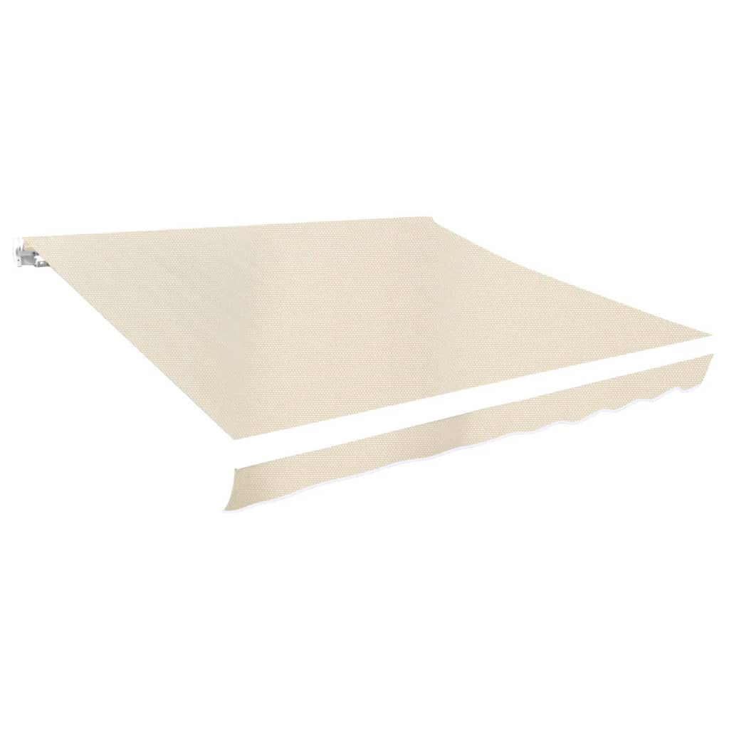 Vetonek Toldo de lona color crema 3x2,5 m sin armazón