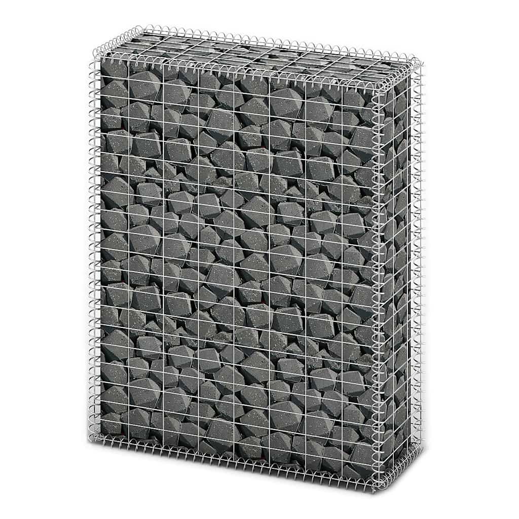 Vetonek Cesta para muro de gaviones de alambre galvanizado 100x80x30 cm