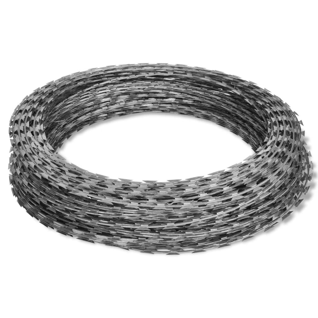 Alambre de espino concertina helicoidal acero galvanizado 100 m