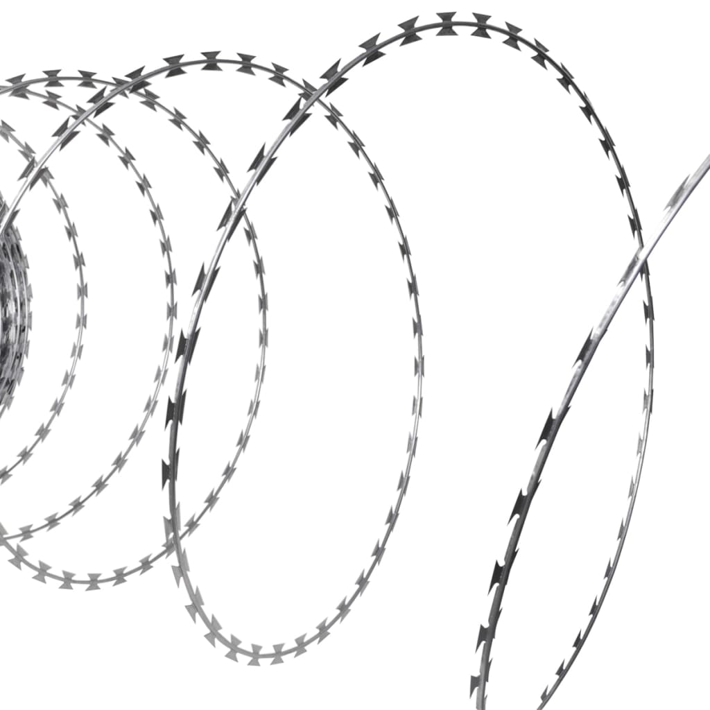 Alambre de espino concertina helicoidal acero galvanizado 60 m