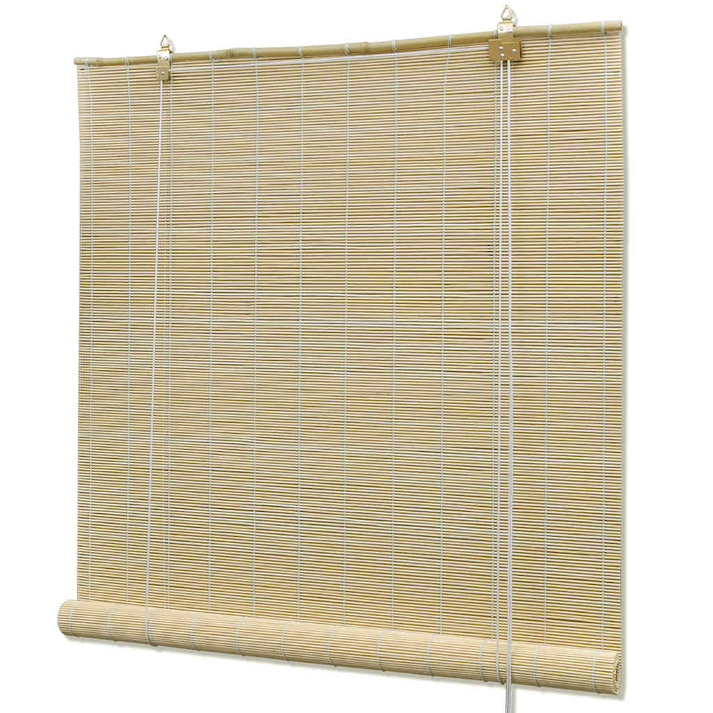 Vetonek Persianas enrollables de bambú natural 80x160 cm