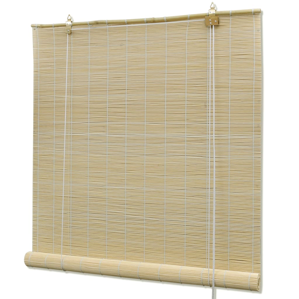 Vetonek Persianas enrollables de bambú natural 120x220 cm