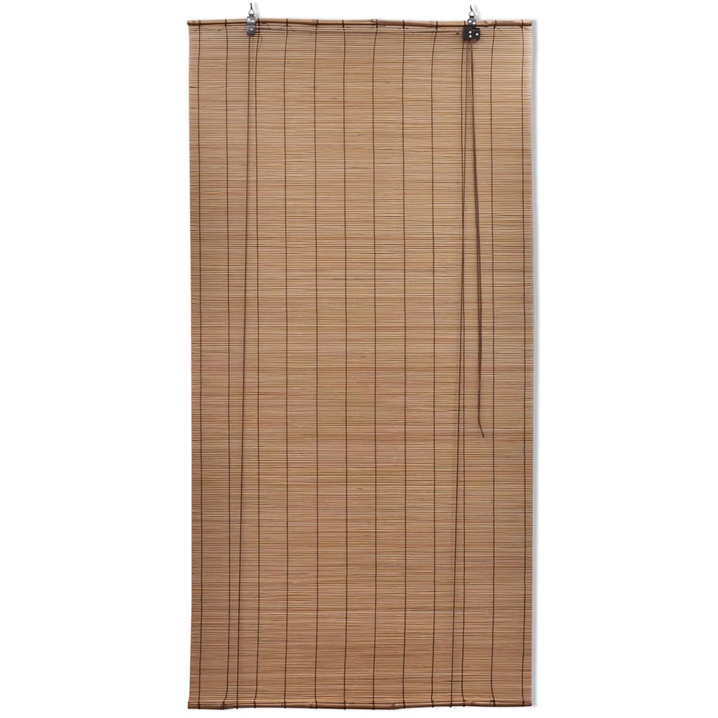 Persianas enrollables de bambú marrón 150x220 cm vidaXL