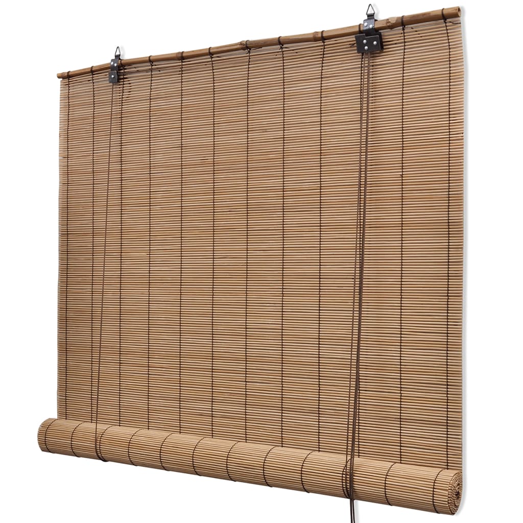 Vetonek Persianas enrollables de bambú marrón 150x220 cm