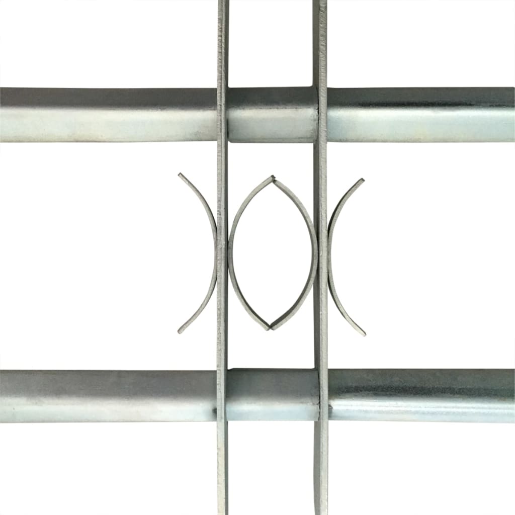 Adjustable safety fence window with 2 bars 700-1050 mm