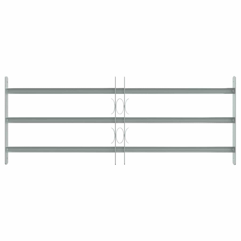 Adjustable security window grille with 3 bars 700-1050 mm 