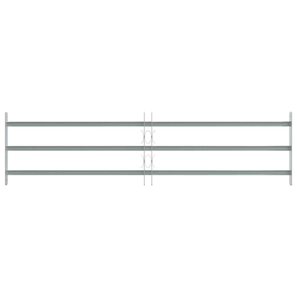 Adjustable security window grille with 3 bars 1000-1500mm 