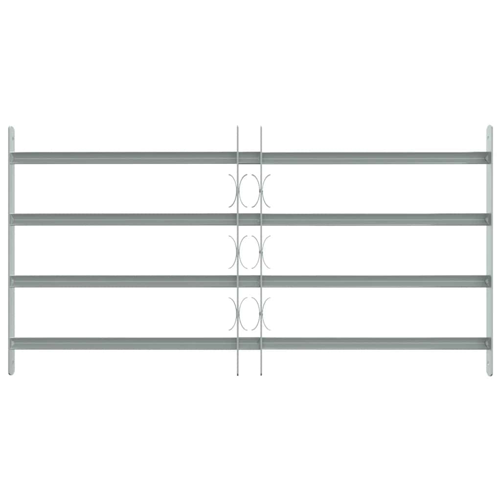 Adjustable security window grille with 4 bars 700-1050 mm 