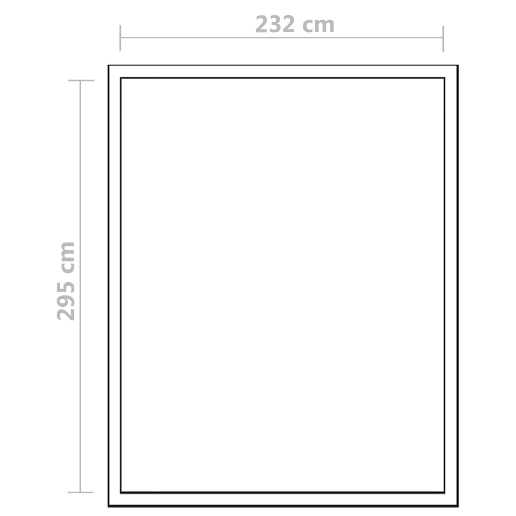 Invernadero de aluminio reforzado con estructura base 7,55 m² vidaXL